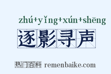 逐影寻声是什么意思的图片